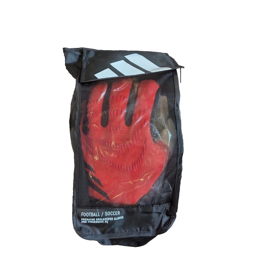 adidas Predator GL Pro FSP Goalkeeper Soccer Gloves Size 8 Red IX3863 NEW
